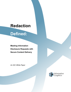 Redaction Defined - Informative Graphics Corporation