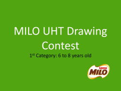 1st Category: 6 to 8 years old