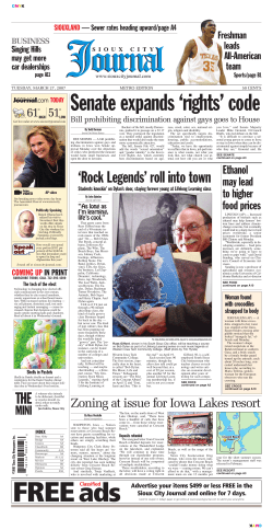 Article in Sioux City Journal