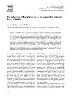 The metabolism of lake plankton does not support the metabolic