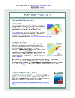 FOCA Elert - August 2016