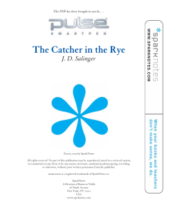 The Catcher in the Rye - Union City High School