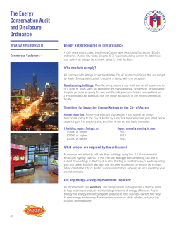 The Energy Conservation Audit and Disclosure Ordinance