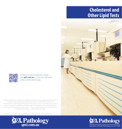 Cholesterol - QML Pathology