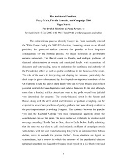 The Accidental President: Fuzzy Math, Florida Lawsuits, and