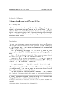 Minuscule alcoves for GLn and GSp2n