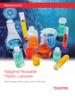 Nalgene Reusable Plastic Labware
