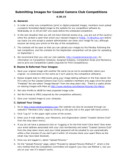 How to Submit Competition Images