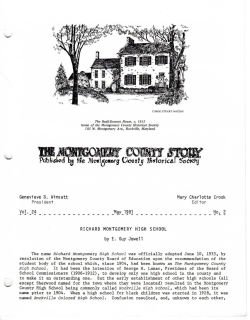 Richard Montgomery High School - Montgomery County Historical