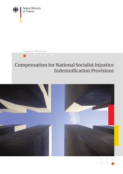 Compensation for National Socialist Injustice Indemnification