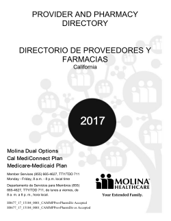 Specialists - Molina Healthcare