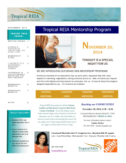 Tropical REIA Mentorship Program