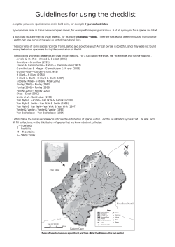 Guidelines for using the checklist
