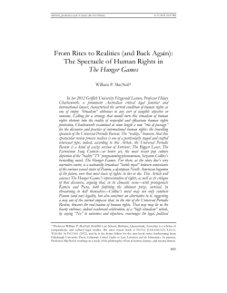 The Spectacle of Human Rights in The Hunger Games