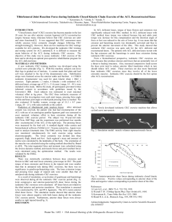 Tibiofemoral Joint Reaction Force during Isokinetic