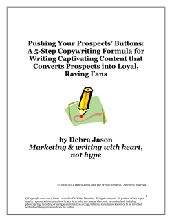 A 5-Step Copywriting Formula for Writing Captivating Content that