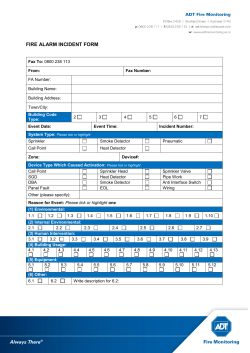 fire alarm incident form