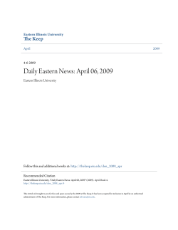 Daily Eastern News: April 06, 2009 - The Keep