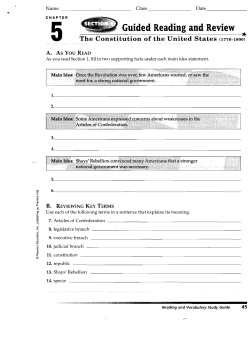 Guided Reading altd Review The Constitution of the United States