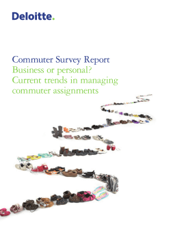 Commuter Survey Report Business or personal? Current