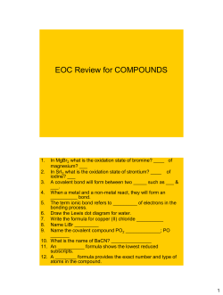 EOC Review for COMPOUNDS