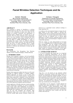 Facial Wrinkles Detection Techniques and its Application