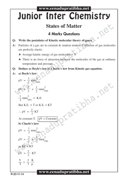 Junior Inter Chemistry