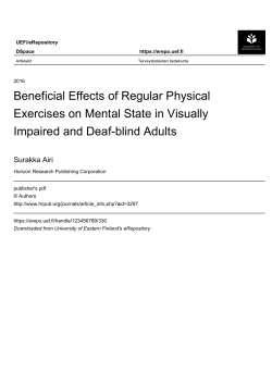 Beneficial Effects of Regular Physical Exercises