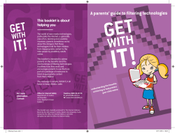 A parents` guide to filtering technologies
