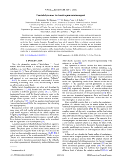 Fractal dynamics in chaotic quantum transport