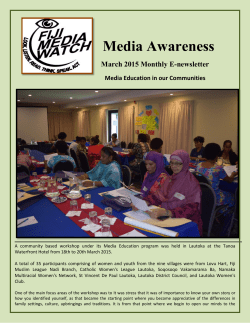 FMW March 2015 E-newsletter