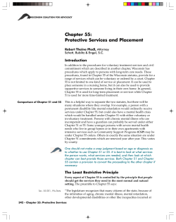 Chapter 55: Protective Services and Placement