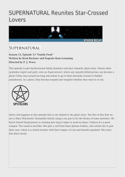 SUPERNATURAL Reunites Star-Crossed Lovers