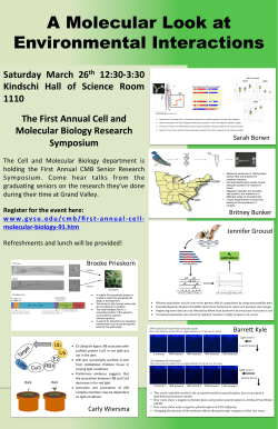 A Molecular Look at Environmental Interactions