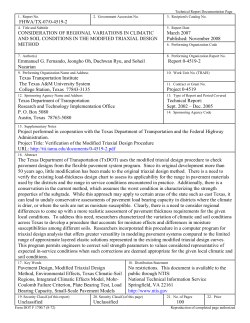 Consideration of Regional Variations in Climatic and Soil Conditions
