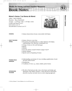 Mama`s Llamas / Las llamas de Mam&aacute;