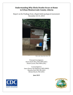 Report - Ebola Response Anthropology Platform