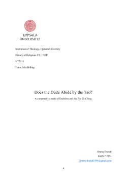Does the Dude Abide by the Tao?