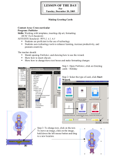 Making a Greeting Card