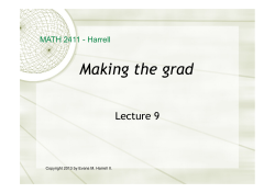 Lecture of 5 February