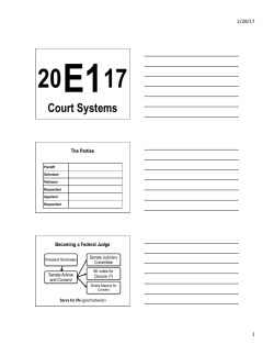 The Court Systems
