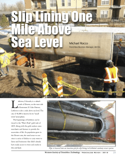 Slip Lining One Mile Above