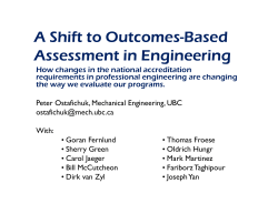 A Shift to Outcomes-Based Assessment in Engineering
