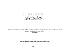 &ldquo;Accept what life offers you and try to drink from every cup. All wine