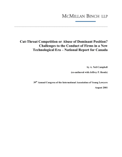 Cut-Throat Competition or Abuse of Dominant