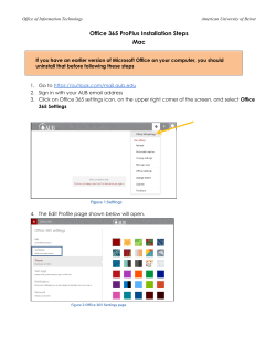 Office 365 ProPlus Installation Steps Mac