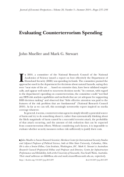 Evaluating Counterterrorism Spending