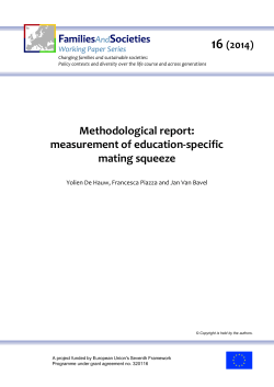 measurement of education-specific mating squeeze
