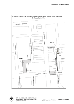 District Plan - Isthmus Section: Appendix B (Planning Maps)