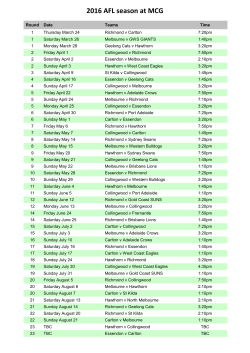 2016 AFL season at MCG